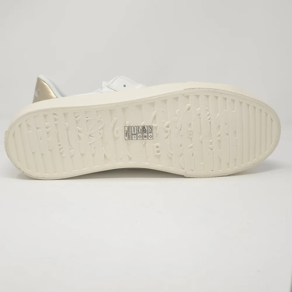 Blowfish Malibu Women's Vice Sneaker, White Ella/Gold Voyager - Picture 4 of 8